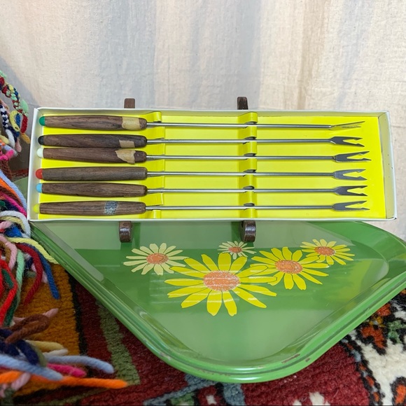 MCM Fondue Fork Set - Picture 2 of 5